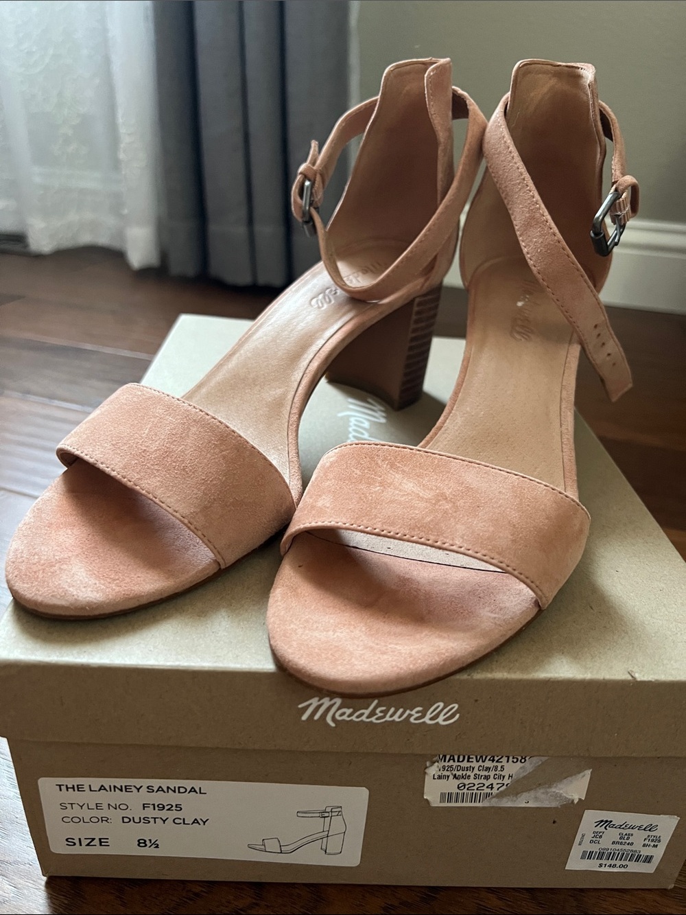 Madewell Lainy Ankle Strap City Heels